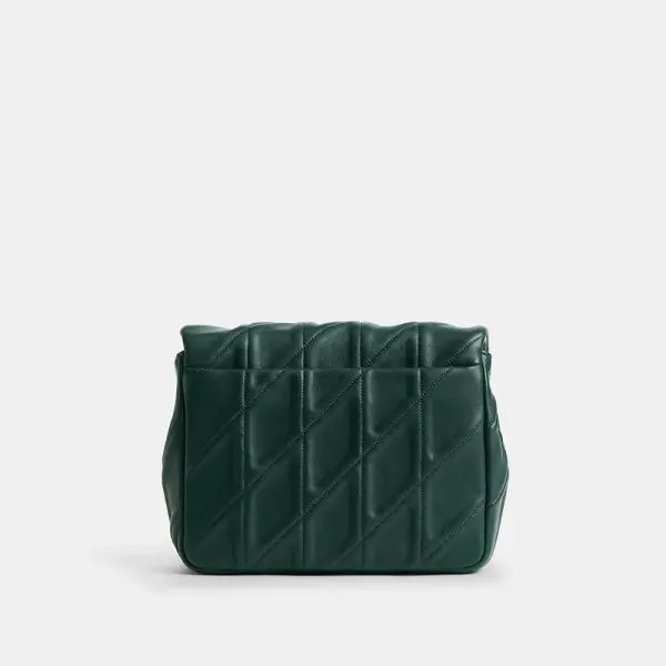 Coach TIMES SQUARE TABBY SHOULDER Green BAG WITH QUILTING (Size: L 20cm, H 17cm, W 6.5cm) CW629-1