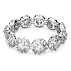 Swarovski Women’s Una Angelic Ring Round Cut White Rhodium Plated 5642608