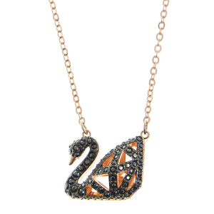 Swarovski Women’s Swan Necklace Crystal Pendant Rhodium Plated 5281275
