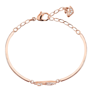 Swarovski Jewelry Women’s Swan White Crystal Bangle Plated Elegant 5142752