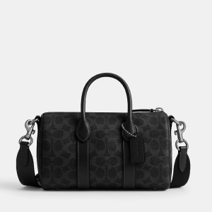 Coach Unisex Compass Bag 25 in Signature Canvas (Size: L 24.8cm, H 15.2cm, W 10.8cm) CCF49