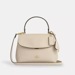 COACH Emory Top Handle Brown Bag (Size: L 25.4cm, H 17.8cm, W 10.8cm) CCE54-2