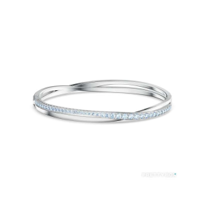 Swarovski Women’s Twist Rows Bracelet Blue and Silver Tone 5582810