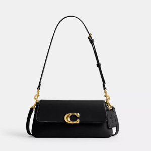 Alternative view of Coach Jet Shoulder Black Bag (Size: L 24.8cm, H 11.4cm, W 5.1cm) CAM16-2