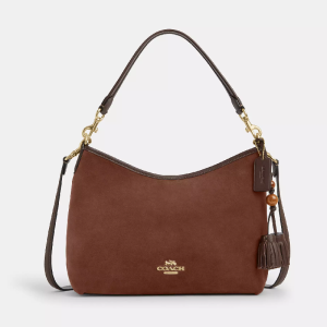 COACH Laurel Shoulder Bag With Tassels (Size: L 31.1cm, H23.5cm, W10.8cm) CCC75