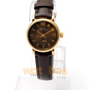 Marc by Marc Jacobs Women’s Quartz Dark Brown Leather Strap Olive Brown Dial 28mm Watch MBM1330 (Shelf Leftover)