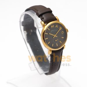 Marc by Marc Jacobs Women’s Quartz Dark Brown Leather Strap Olive Brown Dial 28mm Watch MBM1330 (Shelf Leftover)