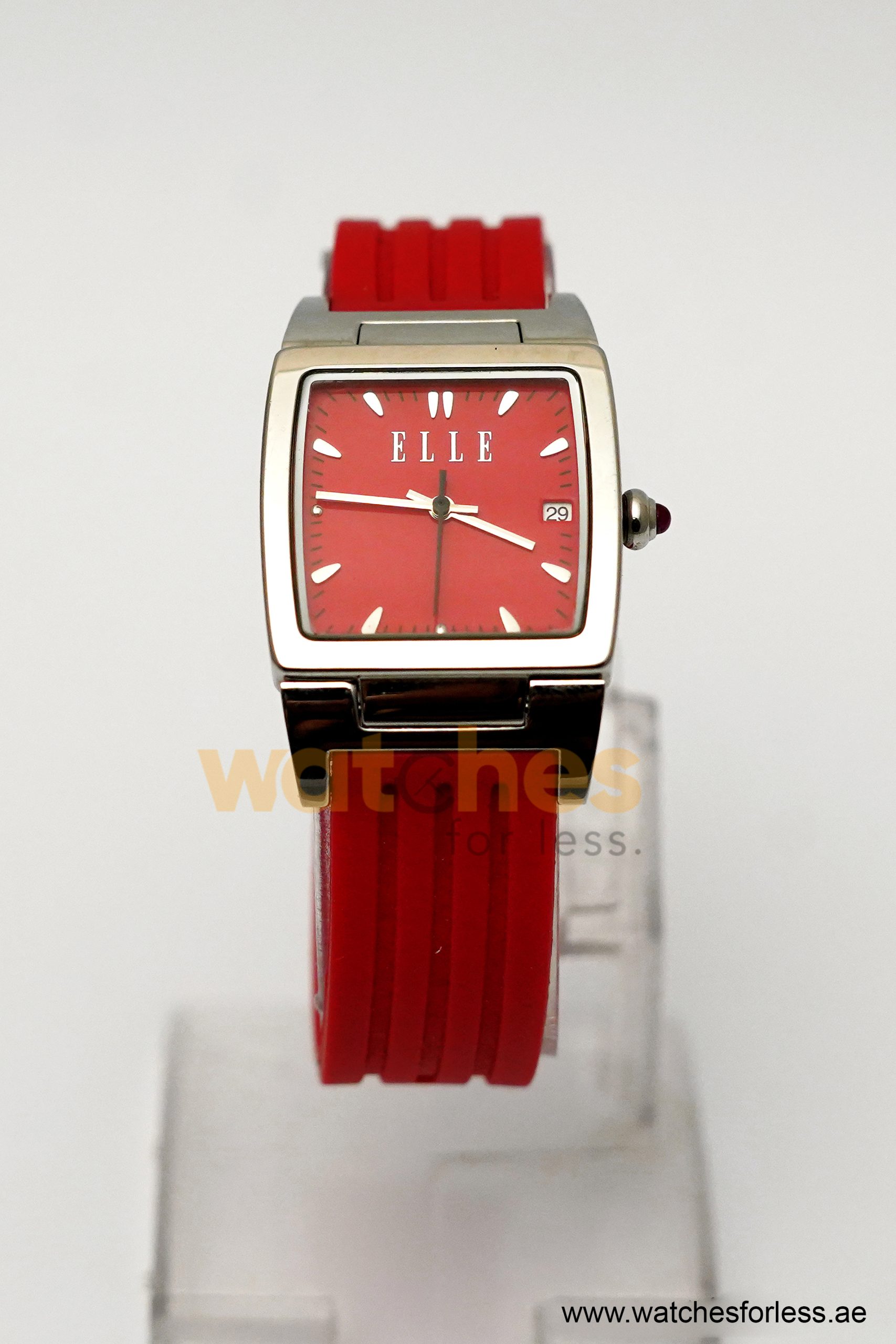 Elle Women’s Quartz Red Silicone Strap Red Dial 29mm Watch EL20053P04N (Shelf Leftover) - Image 2