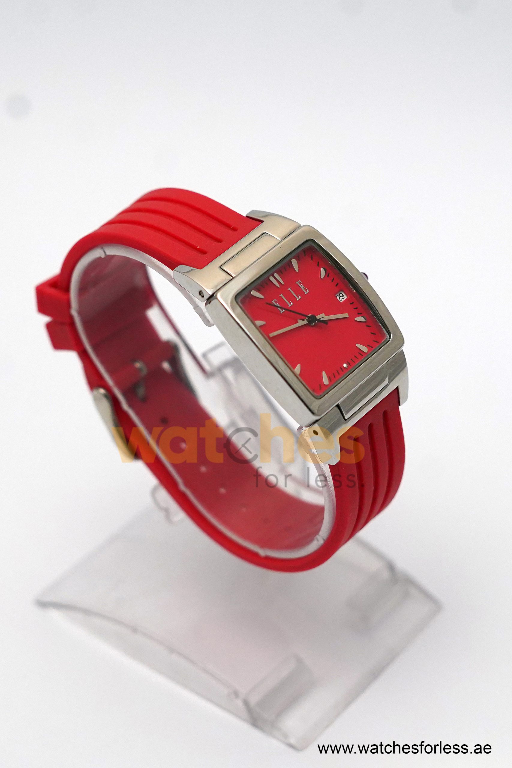 Elle Women’s Quartz Red Silicone Strap Red Dial 29mm Watch EL20053P04N (Shelf Leftover) - Image 5