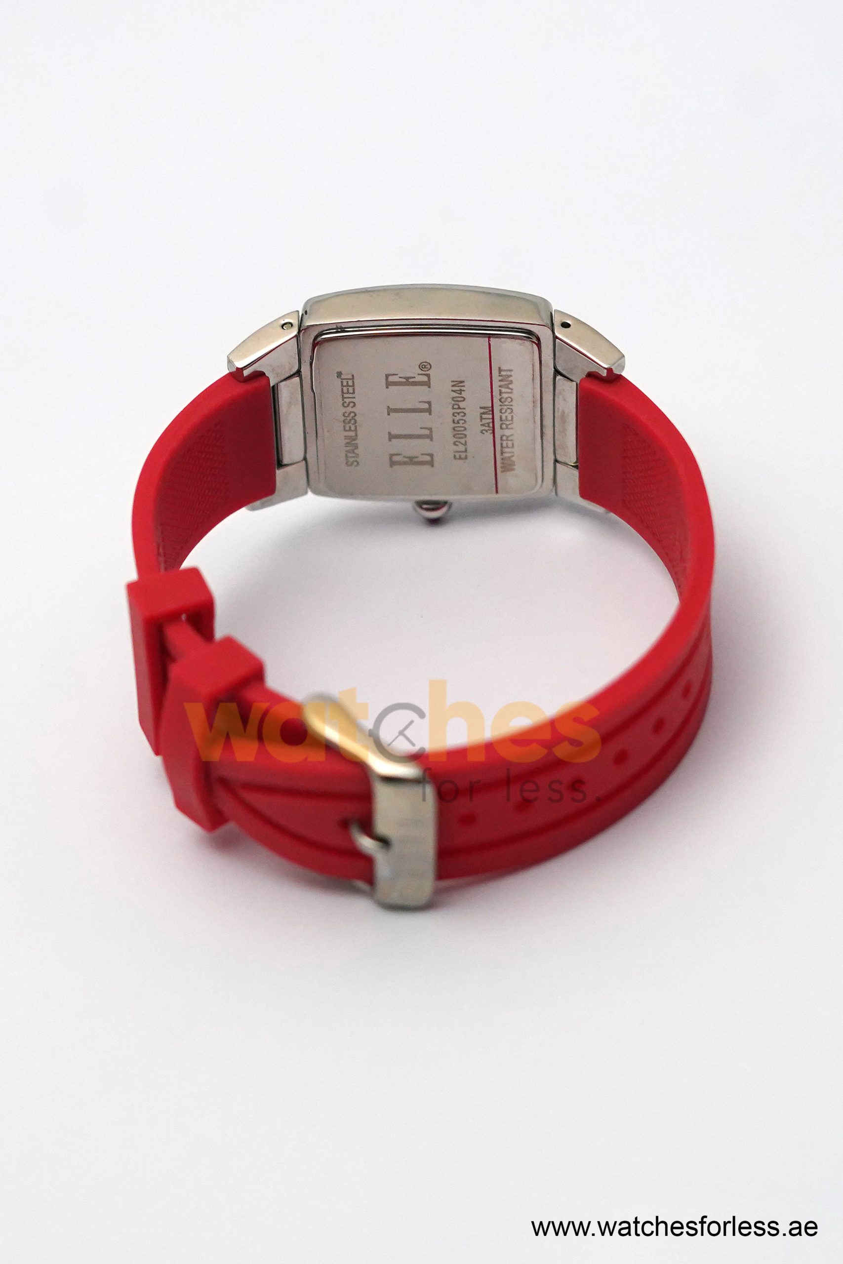 Elle Women’s Quartz Red Silicone Strap Red Dial 29mm Watch EL20053P04N (Shelf Leftover) - Image 6