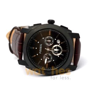 Alternative view of Fossil Men’s Quartz Dark Brown Leather Strap Black Dial 45mm Watch FS4552/1 (Shelf Leftover)