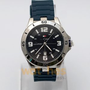 Alternative view of Tommy Hilfiger Men’s Quartz Blue Silicone Strap Dark Blue Dial 46mm Watch 1791062 (Shelf Leftover)