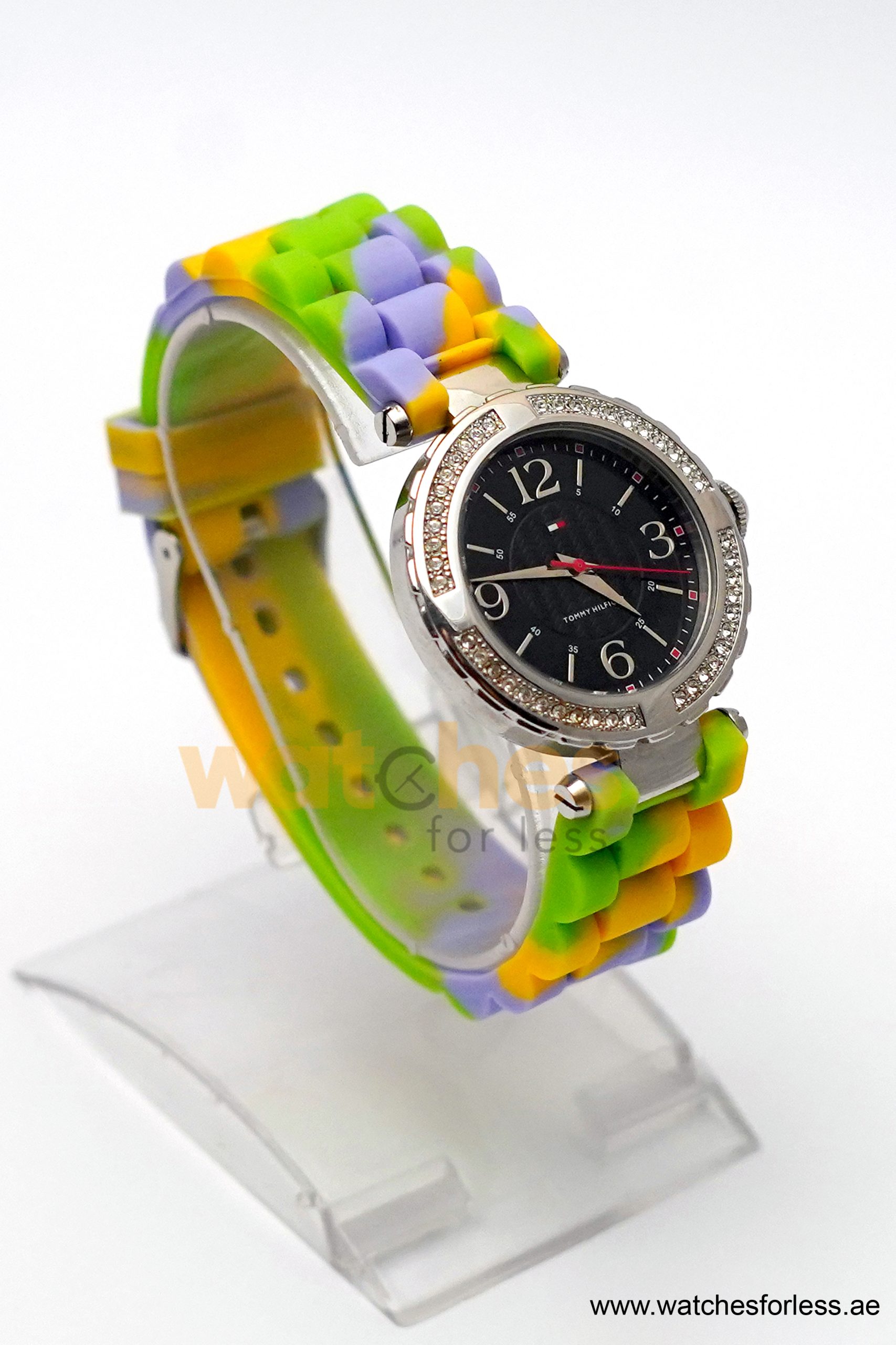 Tommy Hilfiger Women’s Quartz Multi-Color Silicone Strap Black Dial 37mm Watch 1780771 (Shelf Leftover) - Image 6