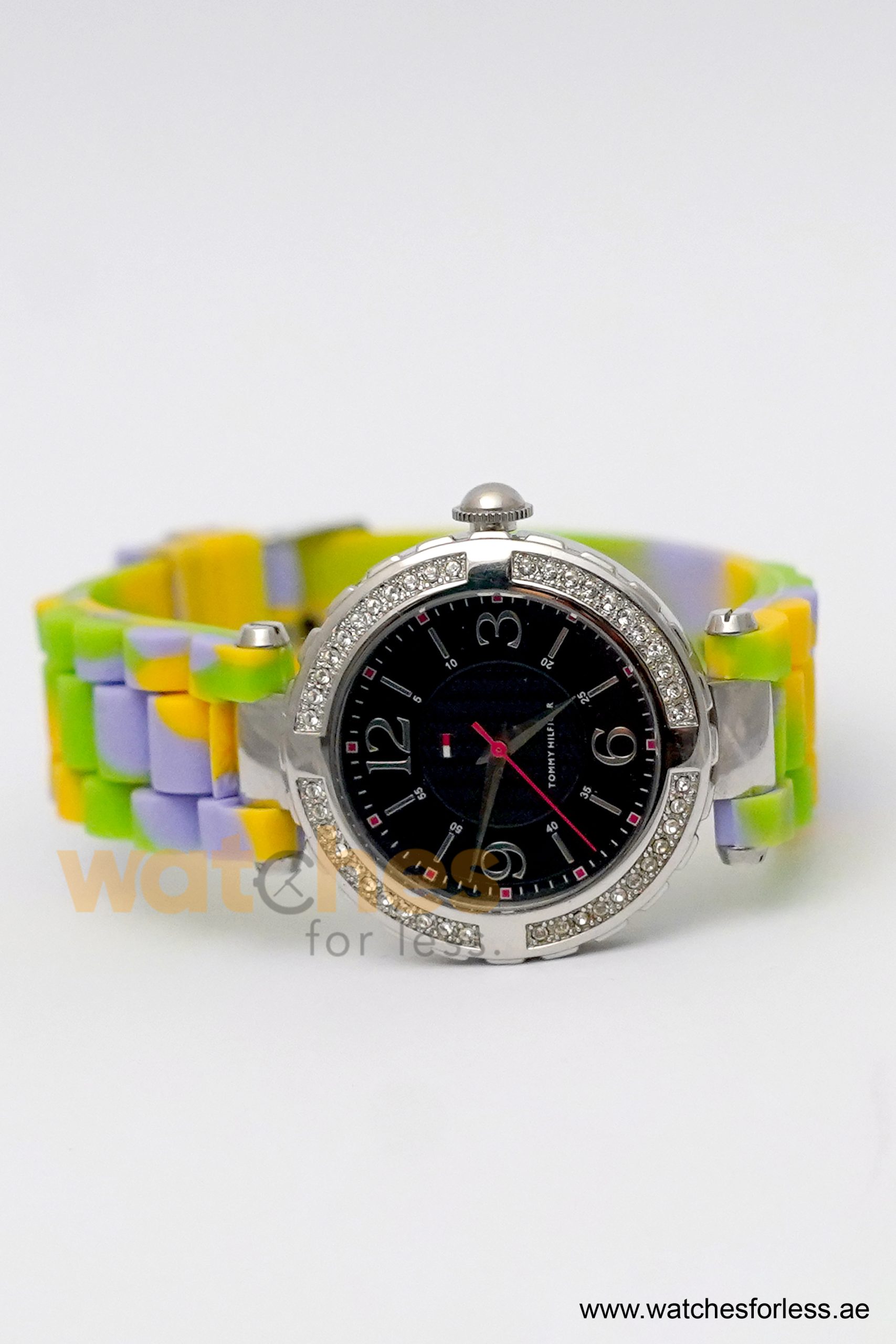 Tommy Hilfiger Women’s Quartz Multi-Color Silicone Strap Black Dial 37mm Watch 1780771 (Shelf Leftover) - Image 3