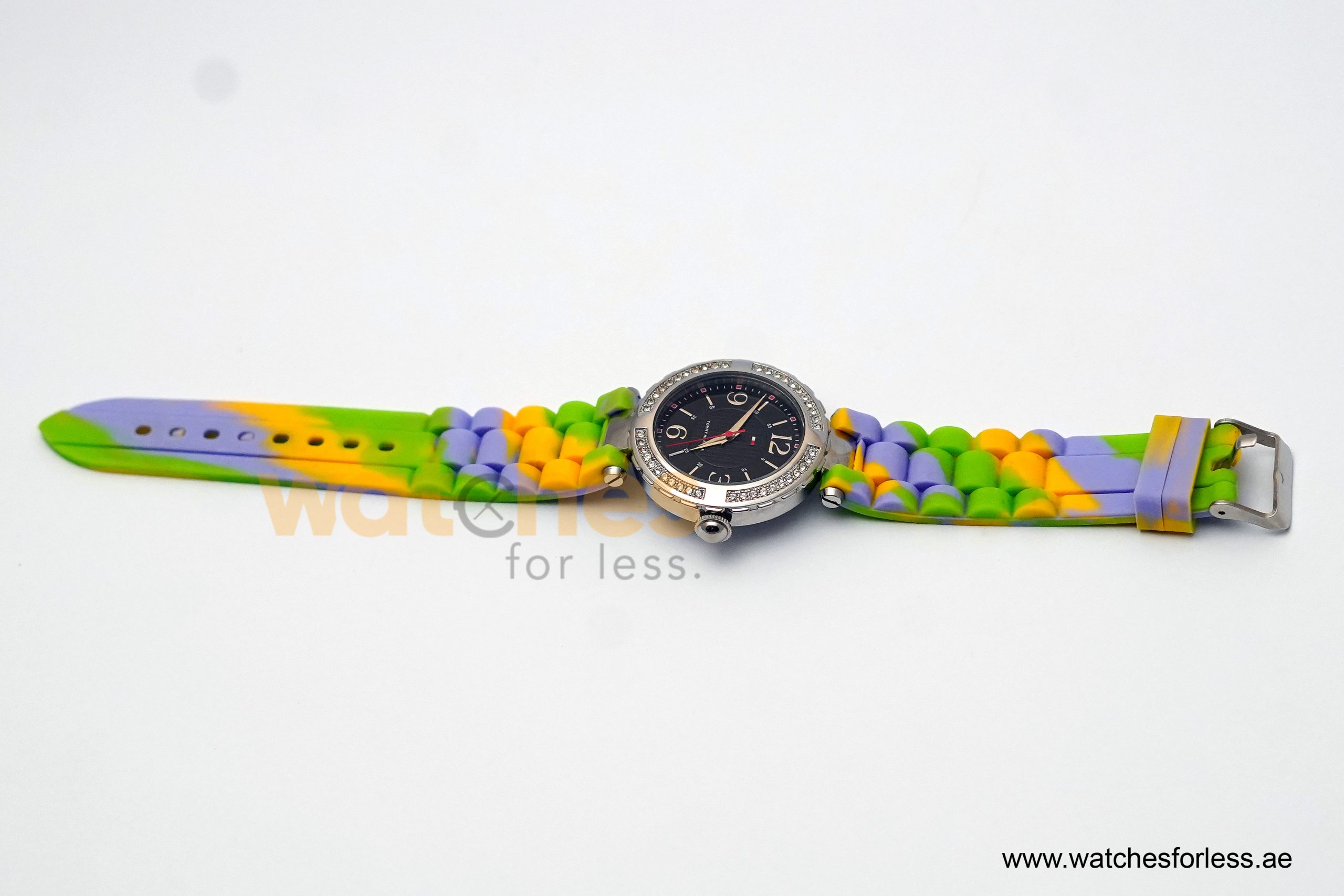 Tommy Hilfiger Women’s Quartz Multi-Color Silicone Strap Black Dial 37mm Watch 1780771 (Shelf Leftover) - Image 4
