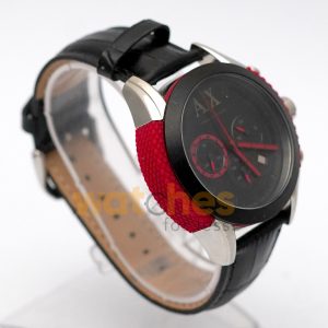 Armani Exchange Men’s Quartz Black Leather Strap Black Dial 47mm Watch AX1211/3 (Shelf Leftover) - Image 5