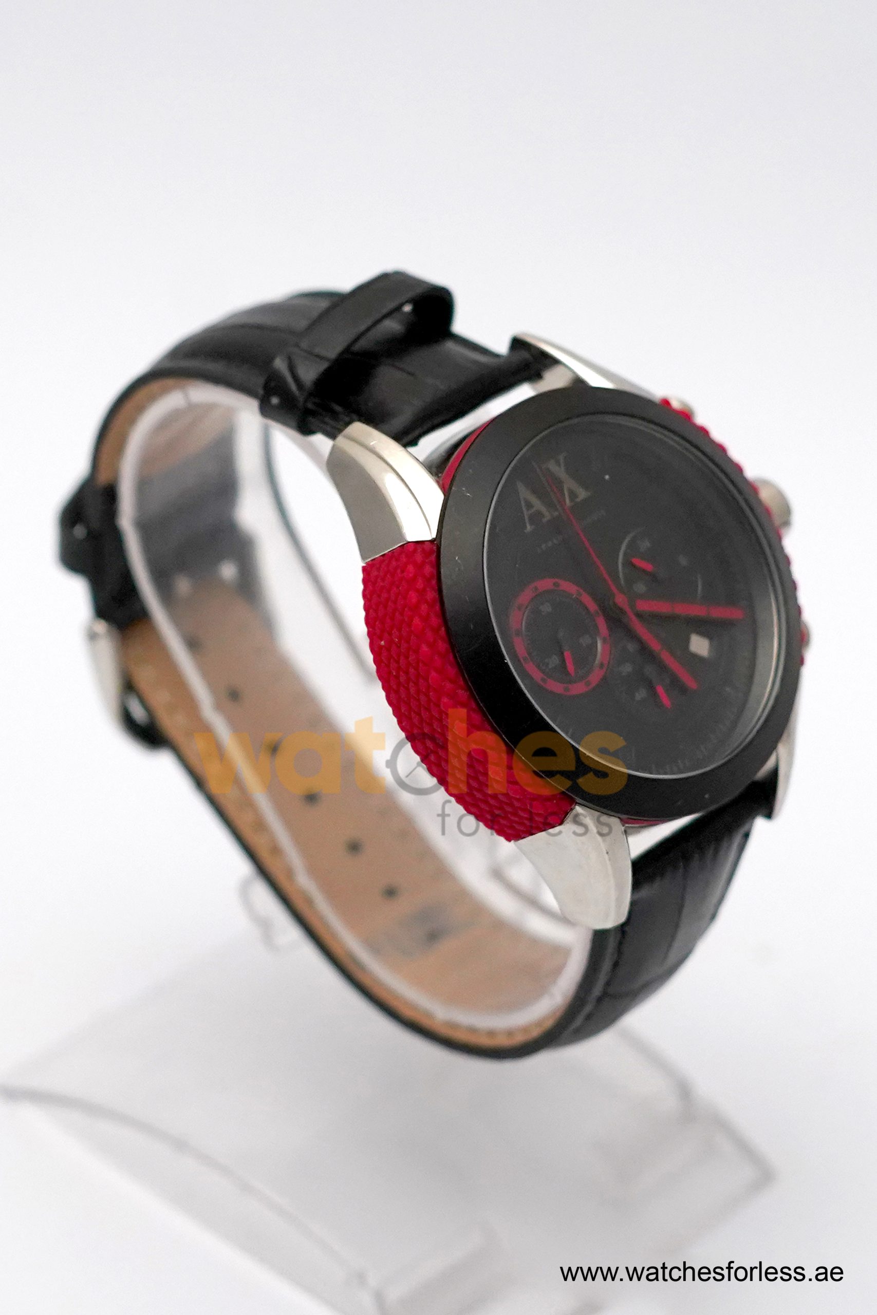 Armani Exchange Men’s Quartz Black Leather Strap Black Dial 47mm Watch AX1211/3 (Shelf Leftover) - Image 5