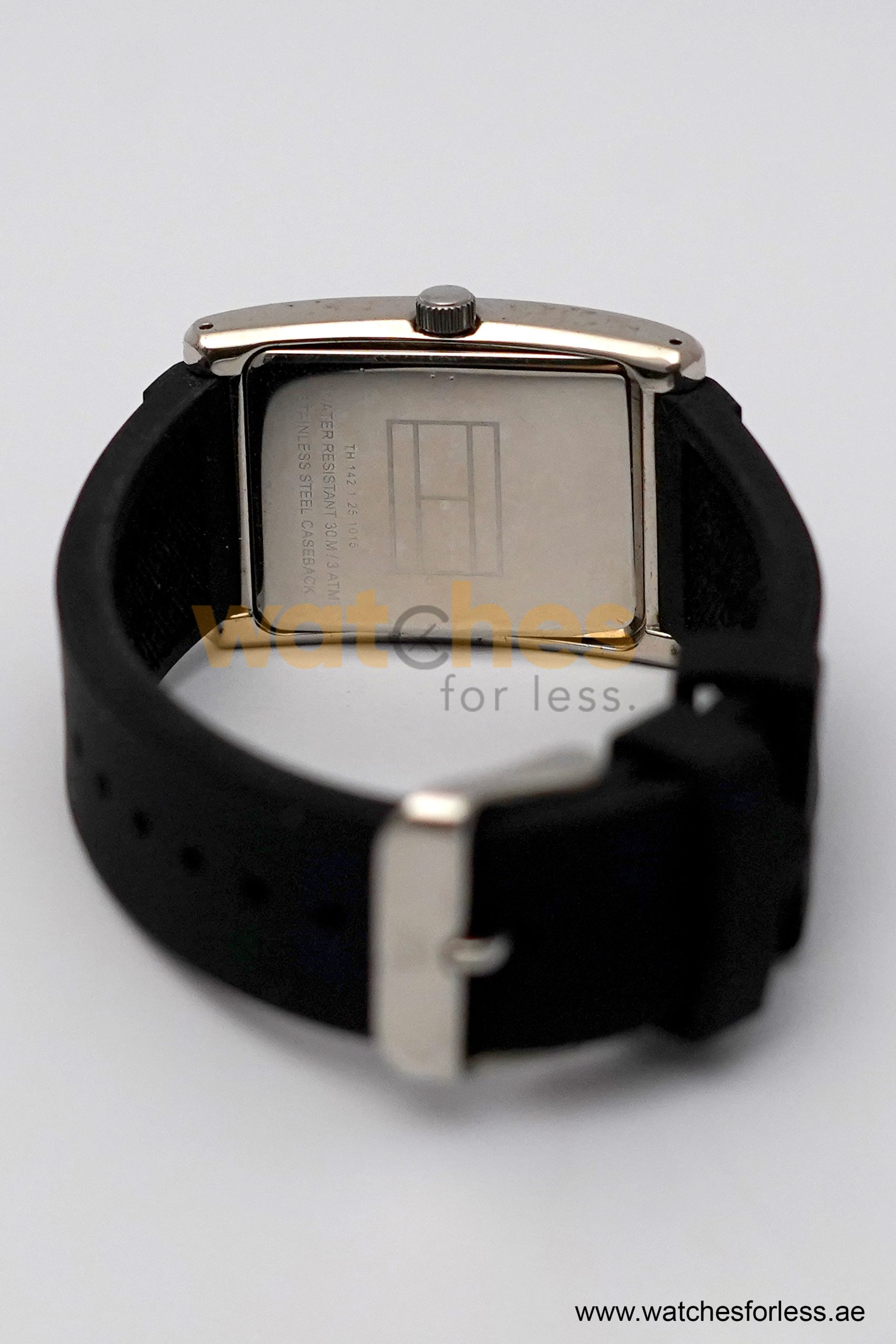 Tommy Hilfiger Men’s Quartz Black Silicone Strap White Dial 30mm Watch 1710277 (Shelf Leftover) - Image 7