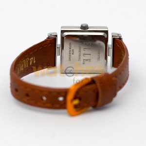 Elle Women’s Quartz Camel Brown Leather Strap Silver Sunray Dial 22mm Watch EL20021S05C (Shelf Leftover) - Image 7