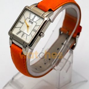 Hugo Boss Women’s Quartz Orange Leather Strap Mother Of Pearl Dial 31mm Watch 1502157 (Shelf Leftover) - Image 5