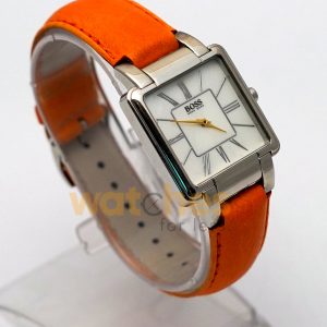 Hugo Boss Women’s Quartz Orange Leather Strap Mother Of Pearl Dial 31mm Watch 1502157 (Shelf Leftover) - Image 6