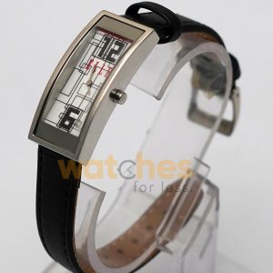 Elle Women’s Quartz Black Leather Strap White Line Multi Color Dial 19mm Watch EL20116SO2C (Shelf Leftover) - Image 5