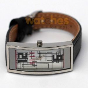 Elle Women’s Quartz Black Leather Strap White Line Multi Color Dial 19mm Watch EL20116SO2C (Shelf Leftover) - Image 3