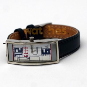 Alternative view of Elle Women’s Quartz Blue Leather Strap White Line Multi-Color Dial 19mm Watch EL20116SO4C (Shelf Leftover)