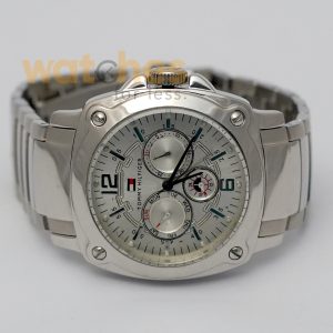 Alternative view of Tommy Hilfiger Men’s Quartz Silver Stainless Steel Silver Dial 46mm Watch TH10174 (Shelf Leftover)