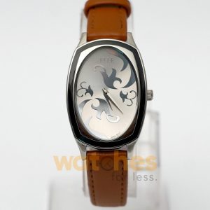 Alternative view of Elle Women’s Quartz Camel Brown Leather Strap Silver Dial 28mm Watch EL20005S04C (Shelf Leftover)