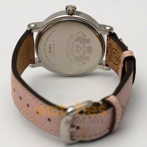 Juicy Couture Women’s Quartz Pink Leather Strap White Dial 36mm Watch 1900324 (Shelf Leftover) - Image 6