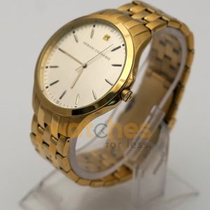 Armani Exchange Men’s Quartz Gold Stainless Steel Silver Sunray Dial 46mm Watch AX2145/1 (Shelf Leftover) - Image 6