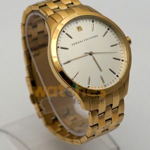 Armani Exchange Men’s Quartz Gold Stainless Steel Silver Sunray Dial 46mm Watch AX2145/1 (Shelf Leftover) - Image 5