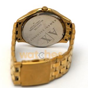 Armani Exchange Men’s Quartz Gold Stainless Steel Silver Sunray Dial 46mm Watch AX2145/1 (Shelf Leftover) - Image 7