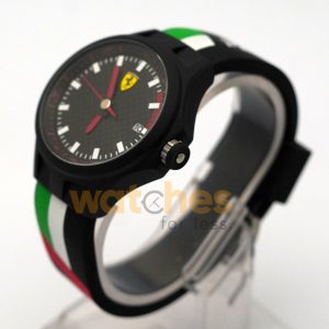 Ferrari Men’s Quartz Black Silicone Strap Black Dial 44mm Watch 0830131 (Shelf Leftover) - Image 5