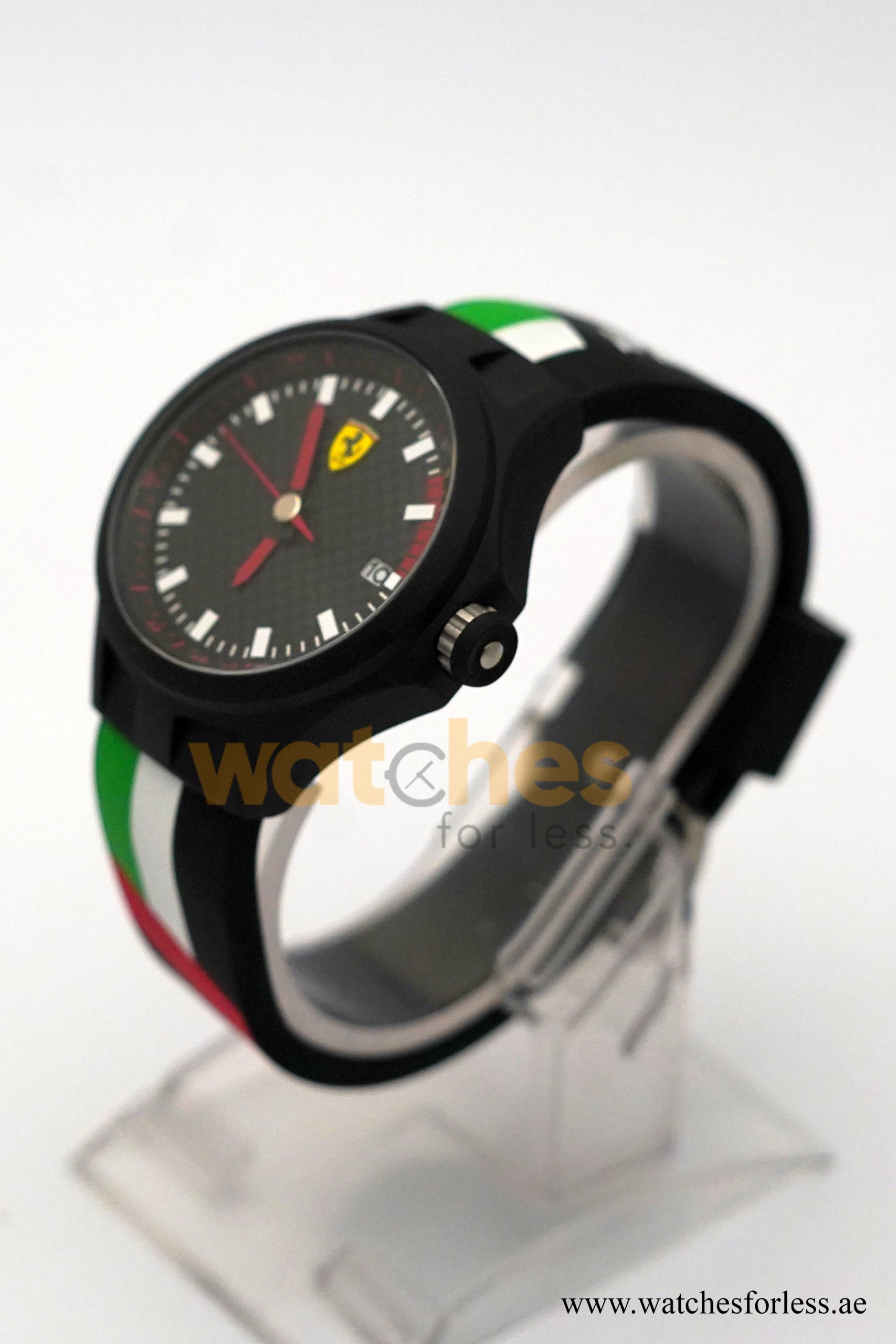 Ferrari Men’s Quartz Black Silicone Strap Black Dial 44mm Watch 0830131 (Shelf Leftover) - Image 5