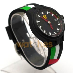 Ferrari Men’s Quartz Black Silicone Strap Black Dial 44mm Watch 0830131 (Shelf Leftover) - Image 4