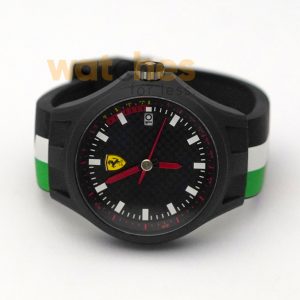 Ferrari Men’s Quartz Black Silicone Strap Black Dial 44mm Watch 0830131 (Shelf Leftover) - Image 3