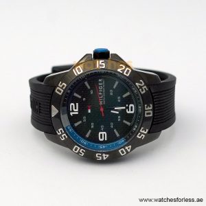 Alternative view of Tommy Hilfiger Men’s Quartz Black Silicone Strap Black Dial 46mm Watch 1790983/1 (Shelf Leftover)