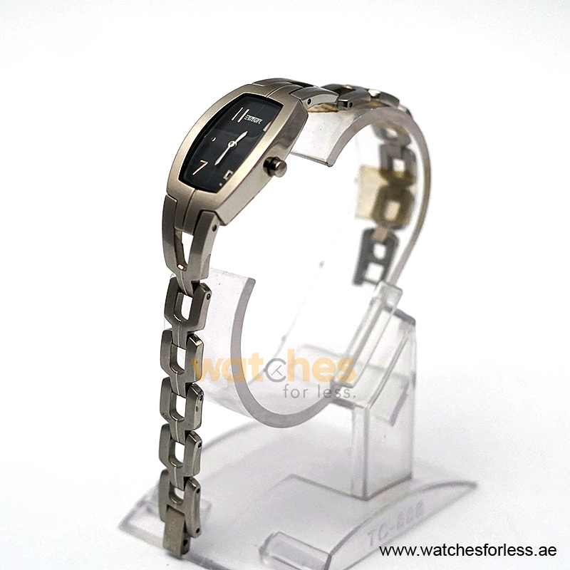 Esmurt Women’s Quartz Silver Stainless Steel Black Dial 20mm Watch SL3035 (Shelf Leftover) - Image 4