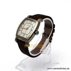 Pierre Cardin Men’s Quartz Dark Brown Leather Strap White Dial 36mm Watch PC10028/W2 (Shelf Leftover) - Image 5