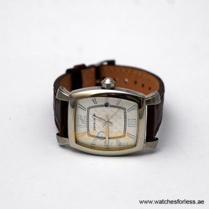 Alternative view of Pierre Cardin Men’s Quartz Dark Brown Leather Strap White Dial 36mm Watch PC10028/W2 (Shelf Leftover)