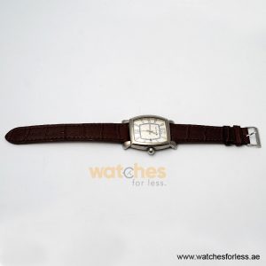Pierre Cardin Men’s Quartz Dark Brown Leather Strap White Dial 36mm Watch PC10028/W2 (Shelf Leftover) - Image 3