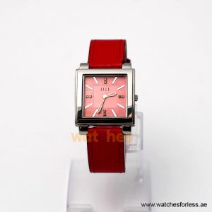 Add to wishlist Elle Women’s Quartz Red Leather Strap Light Pink Dial 32mm Watch 20027S03C/3 (Shelf Leftover)