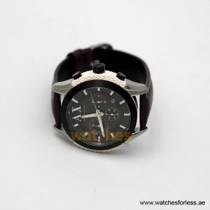 Alternative view of Armani Exchange Men’s Quartz Dark Brown Leather Strap Grey Dial 47mm Watch AX1225/6 (Shelf Leftover)