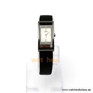 Lorus By Seiko Women’s Quartz Black Leather Strap White Dial 20mm Watch RRW13BX9 (Shelf Leftover)