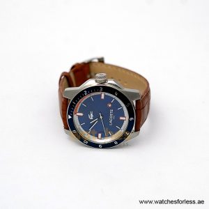 Alternative view of Lacoste Men’s Quartz Brown Leather Strap Blue Dial 44mm Watch 2010700/1 (Shelf Leftover)