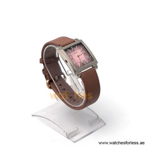 Elle Women’s Quartz Lavender Purple Leather Strap Pink Dial 32mm Watch 20027S04C/1 (Shelf Leftover) - Image 4