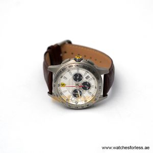 Alternative view of Ferrari Men’s Quartz Brown Strap White Dial 44mm Watch 830039/3 (Shelf Leftover)