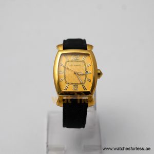 Pierre Cardin Men’s Quartz Black Nylon Strap Gold Dial 36mm Watch PC10028/G2 (Shelf Leftover)